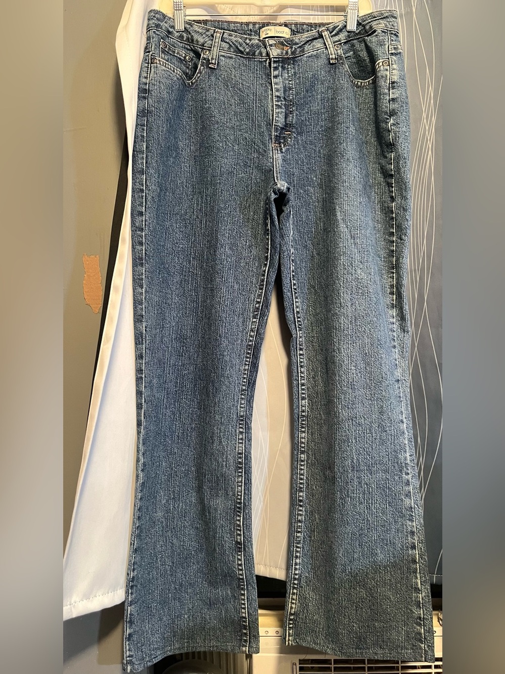 Riders By Lee Blue Jeans Boot Cut Denim Pockets Plus Size 16